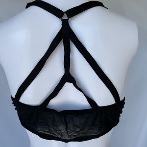VICTORIAS SECRET Black Demi Front Closure Bra 36C